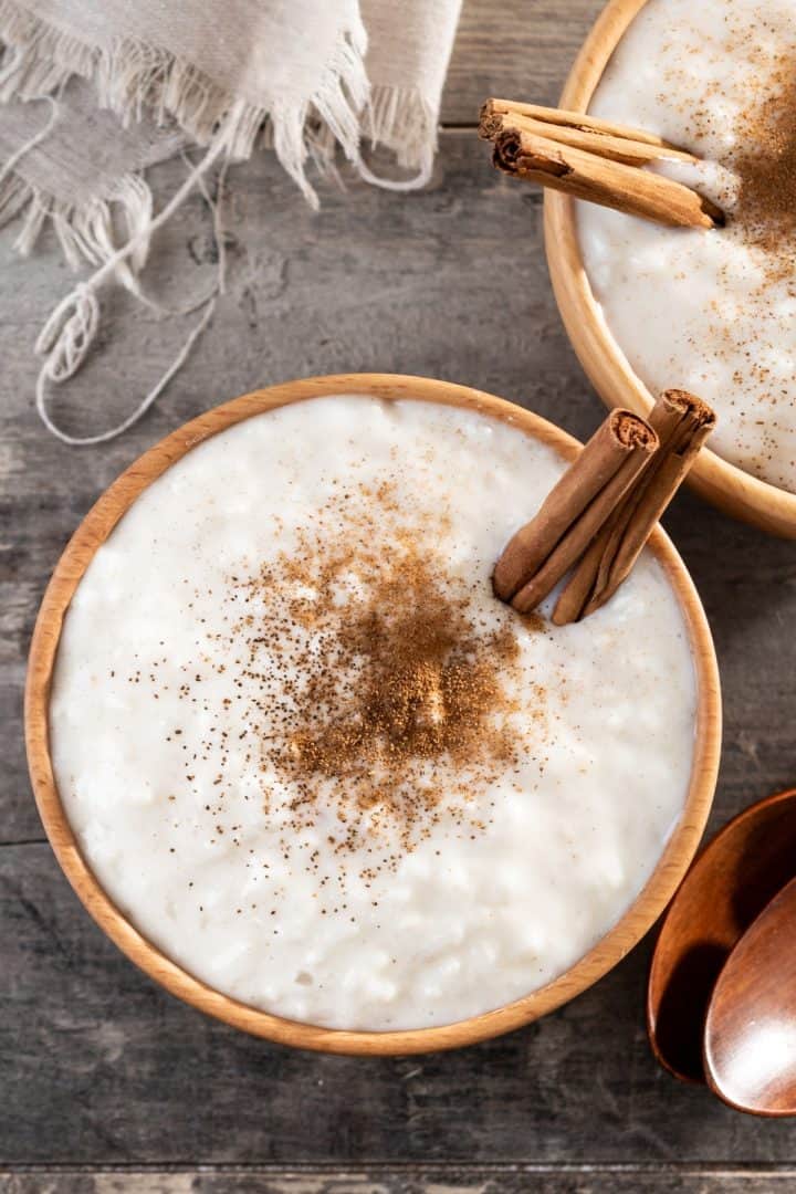 Arroz con Leche Without Condensed Milk in a bowl