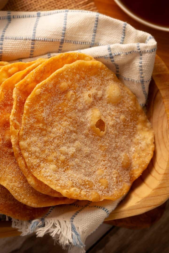 Buñuelos de Rodilla top view