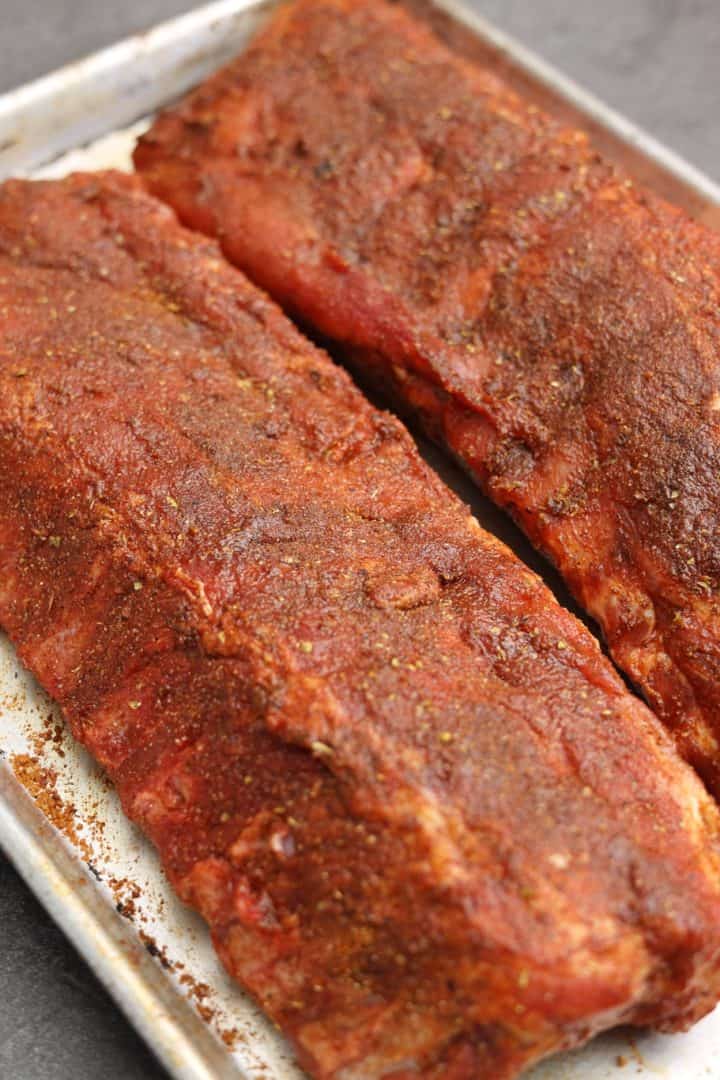 Costillitas al horno (oven-baked pork ribs)
