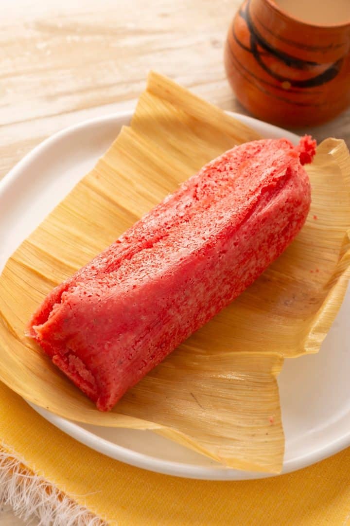 Tamales Dulces 10 Tamales Dulces with a cup of hot chocolate