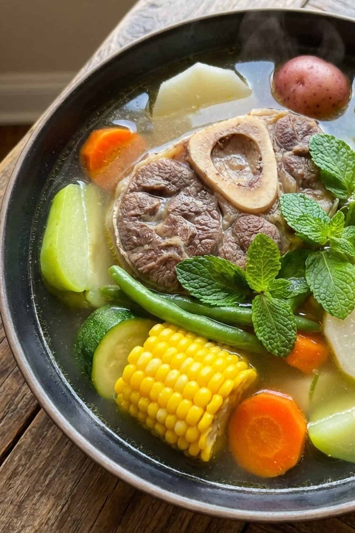 Caldo de Res Mexicano
