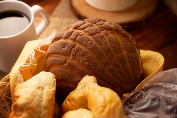 Conchas de Chocolate view close up