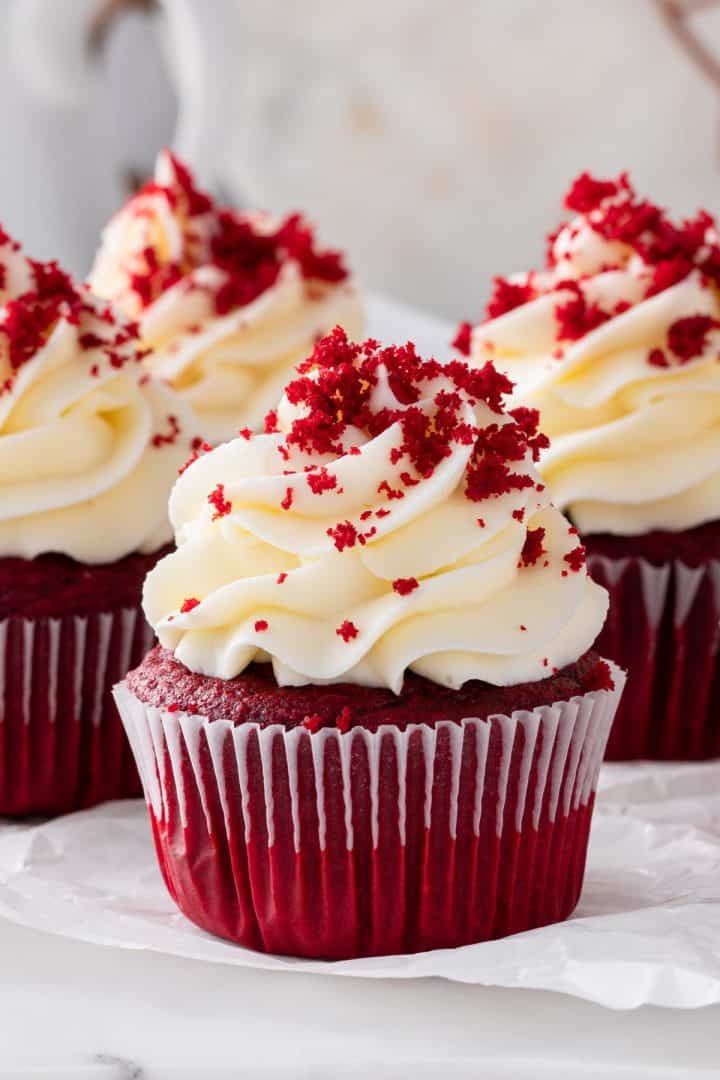 Cupcakes de Red Velvet (red velvet cupcakes)