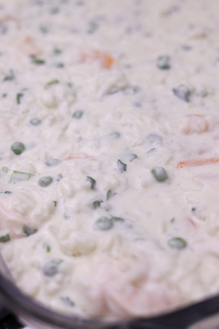Shrimp Casserole ready to bake