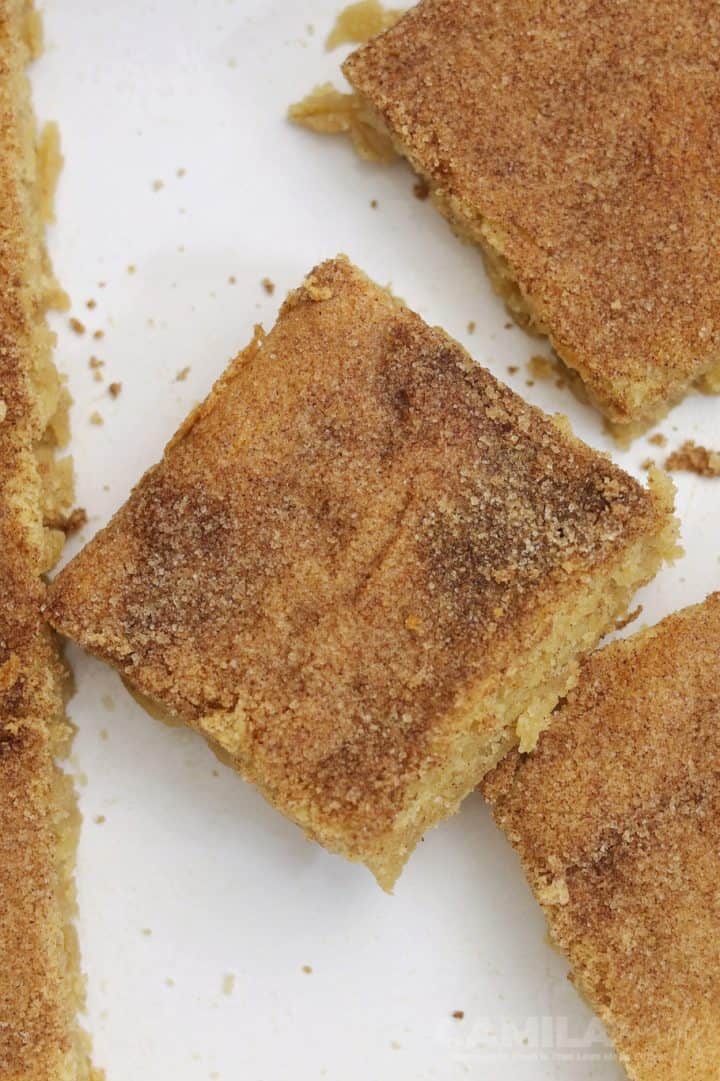 Snickerdoodle Bars top view