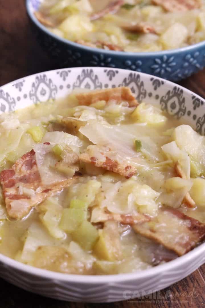Sopa de Repollo close up