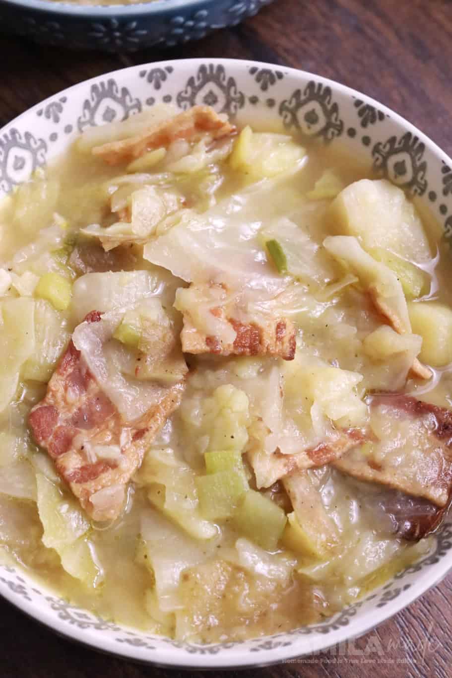 Sopa de Repollo top view