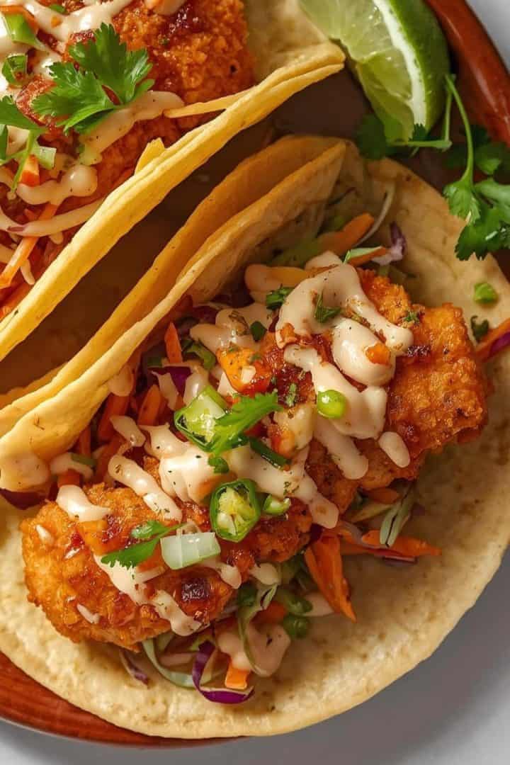 Tacos de Pescado close up