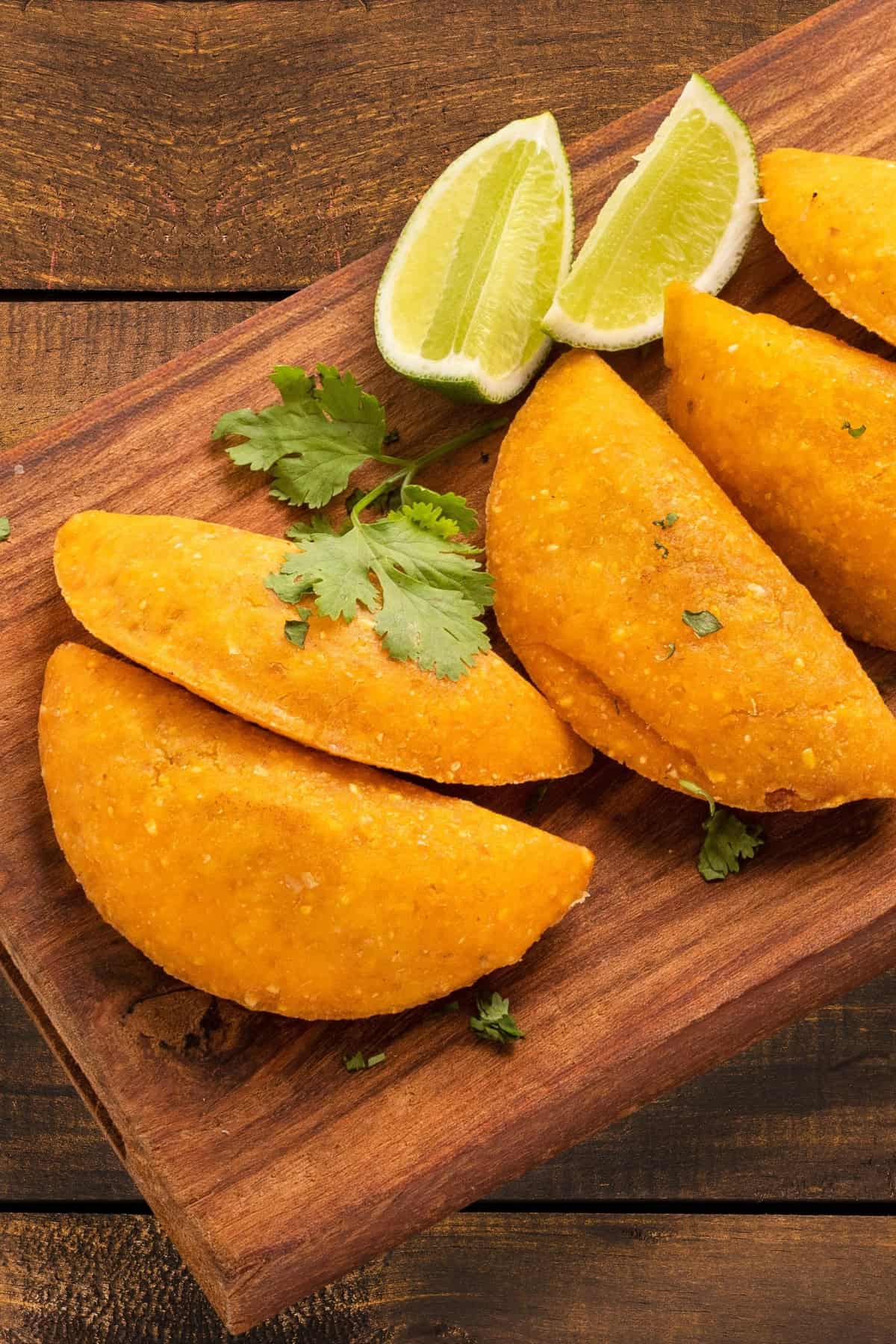 Empanadas de Plátano top view