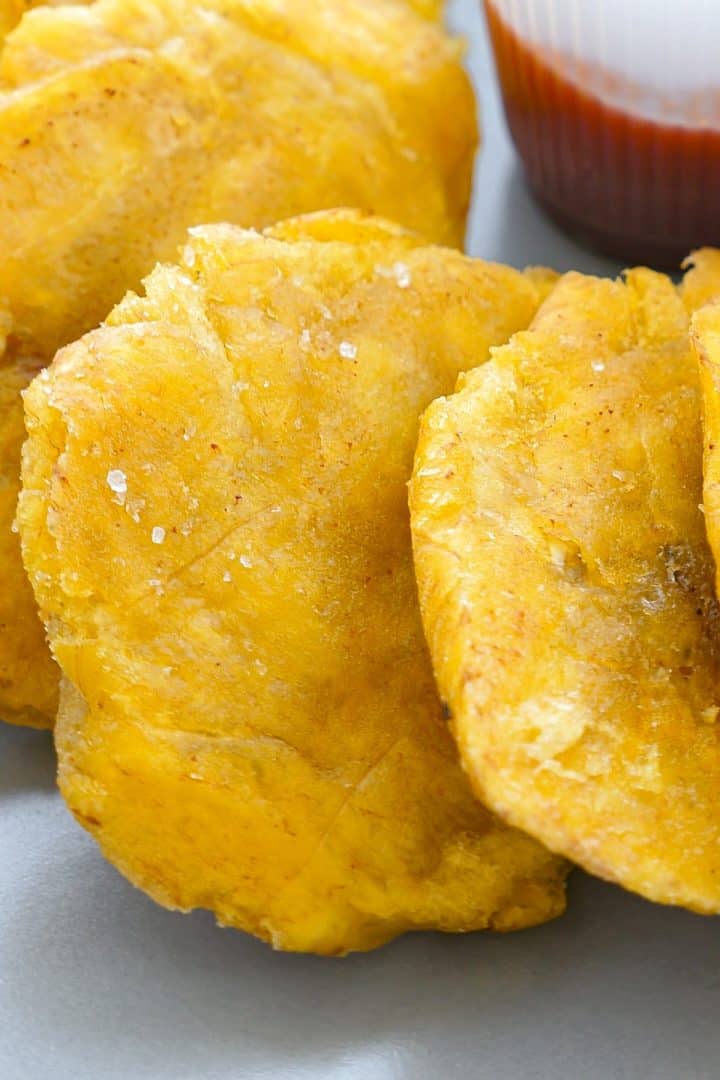 Platanos Fritos with salsa