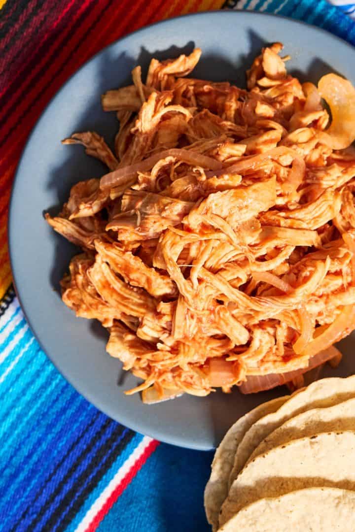 Tinga de Pollo top view