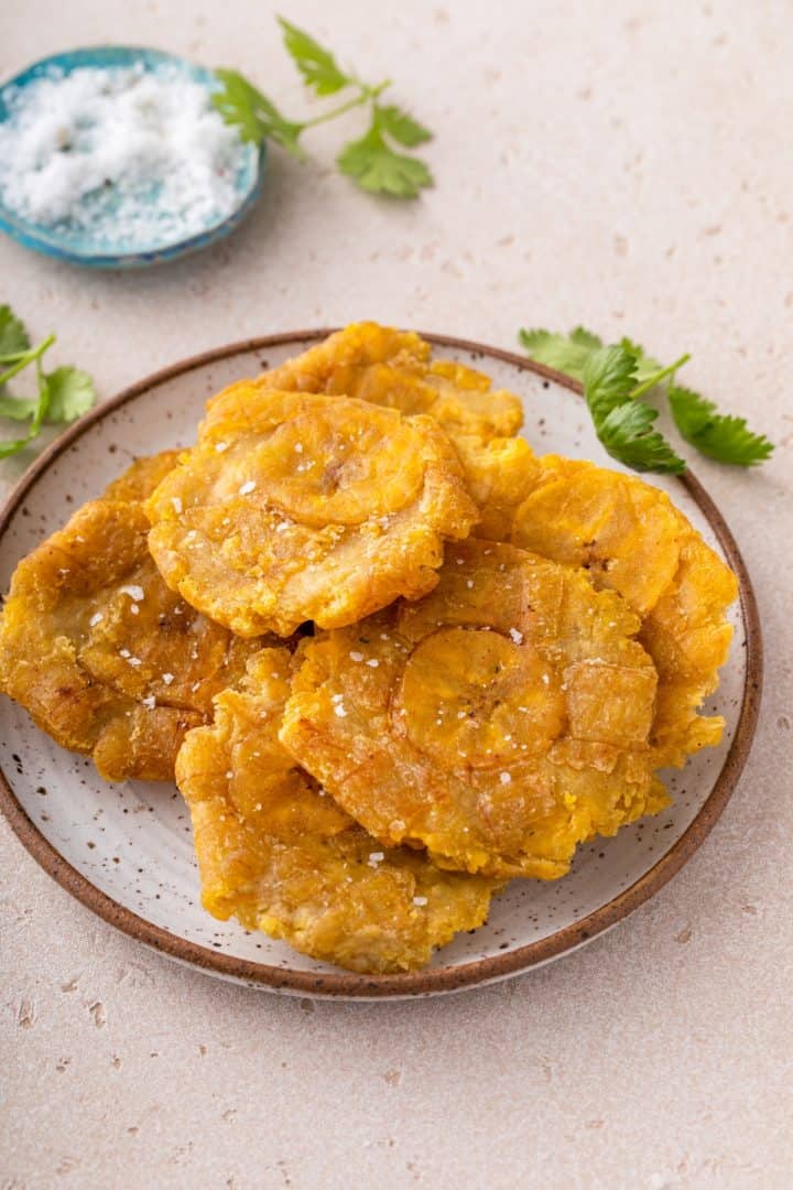 Tostones side view