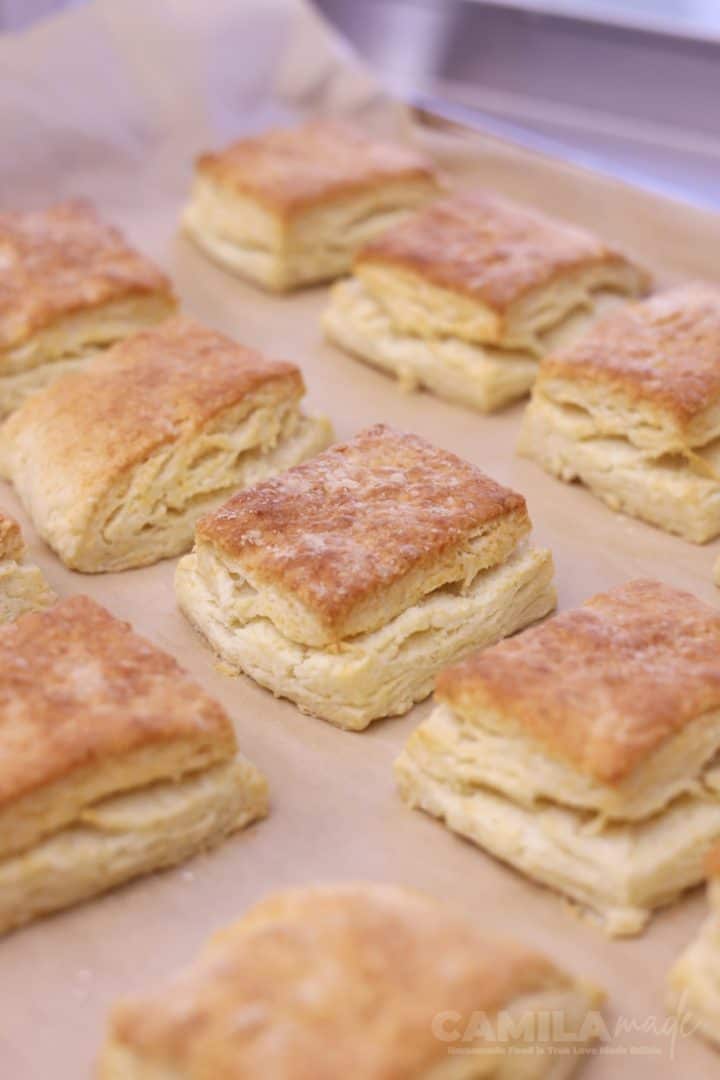Biscuits side view