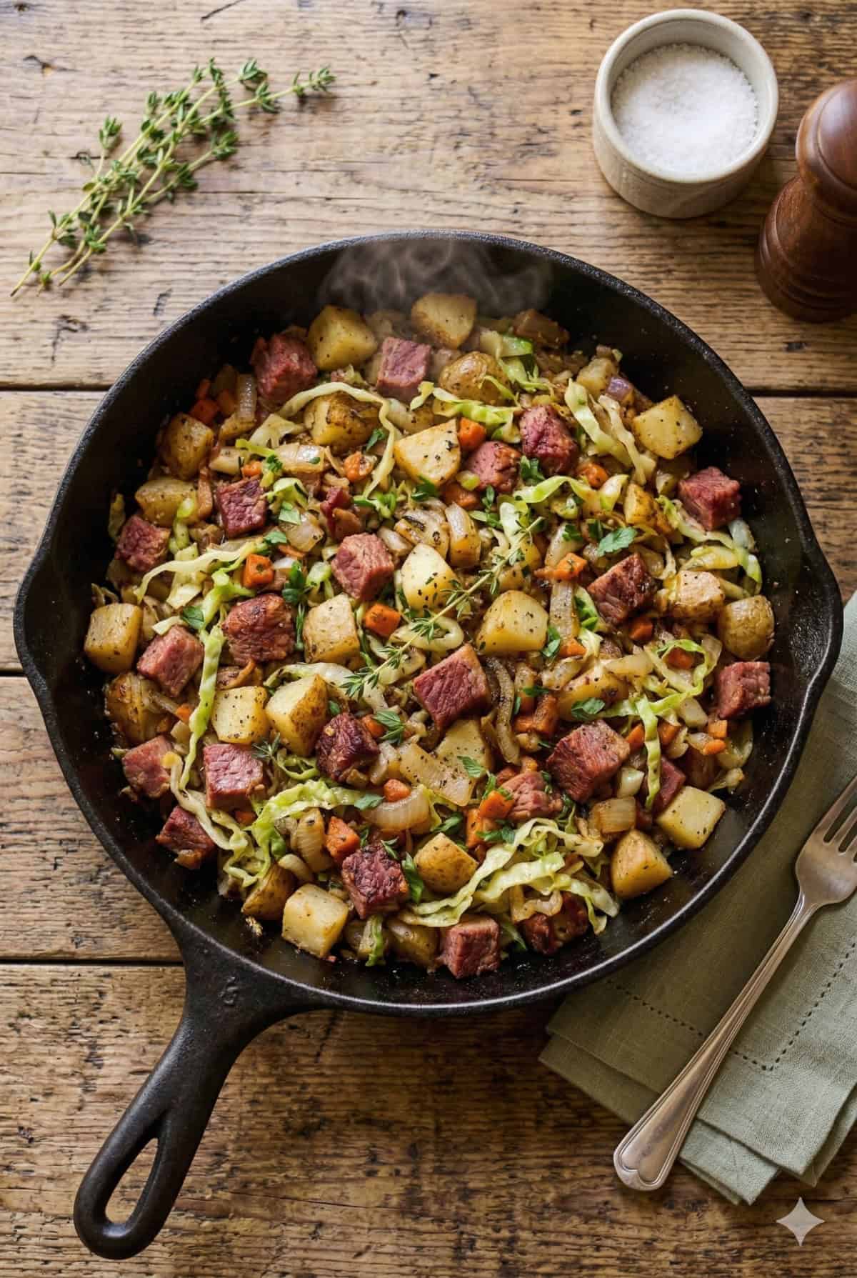 Corned Beef Hash top view
