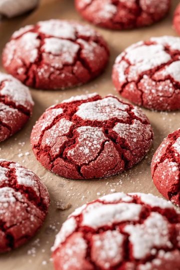 Galletas Red Velvet Craqueladas