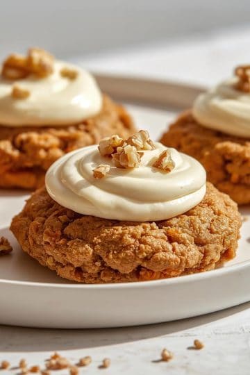 Galletas de Zanahoria in a white plate