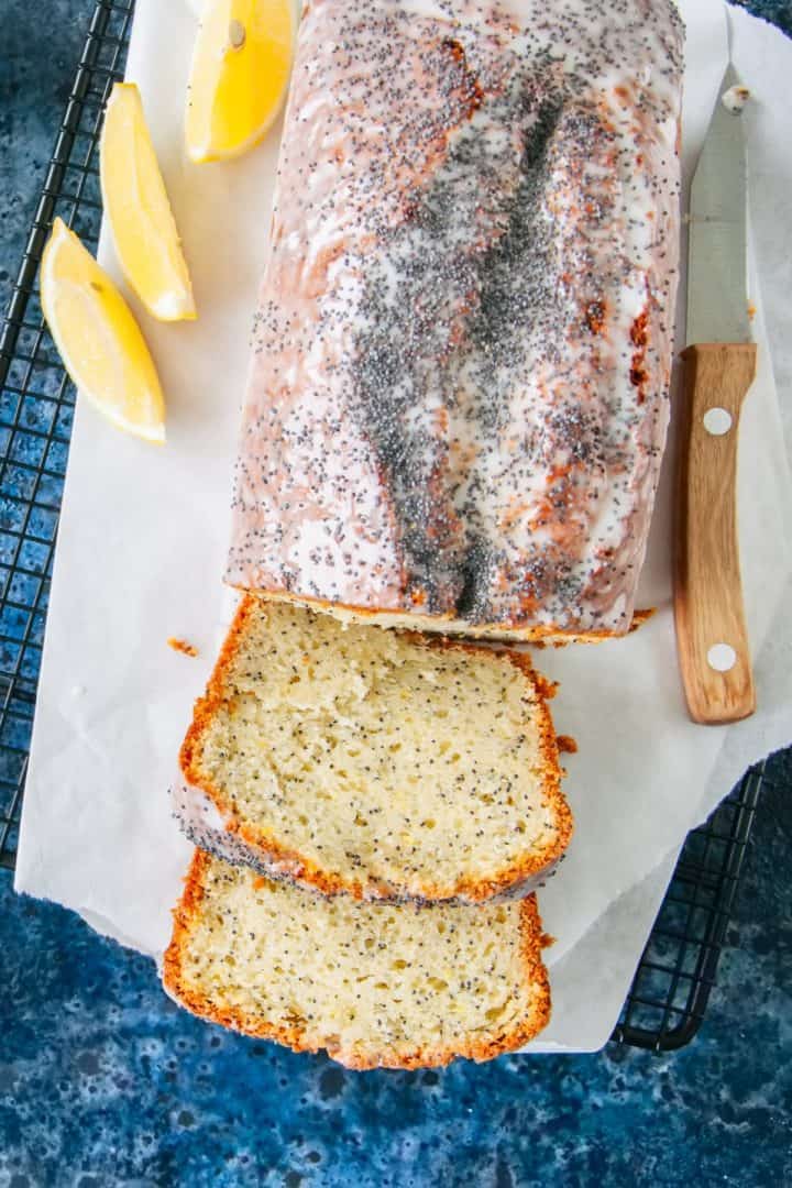 Lemon Poppy Seed Loaf 5 Lemon Poppy Seed Loaf top view