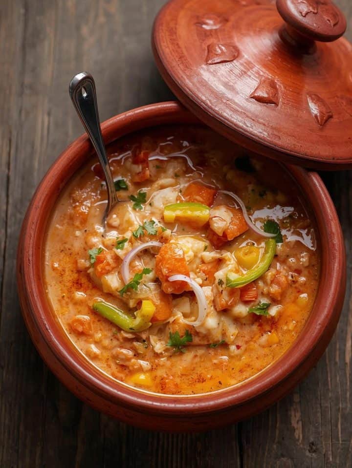 Moqueca 10 Moqueca is a Brazilian fish stew top view