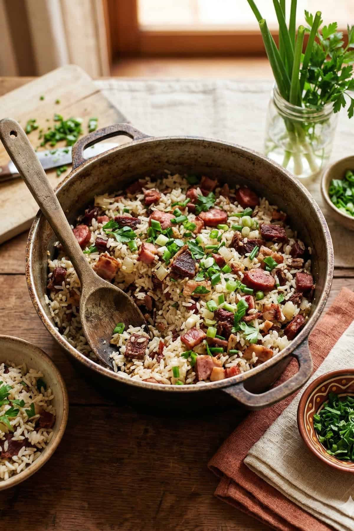 Arroz Carreteiro side view