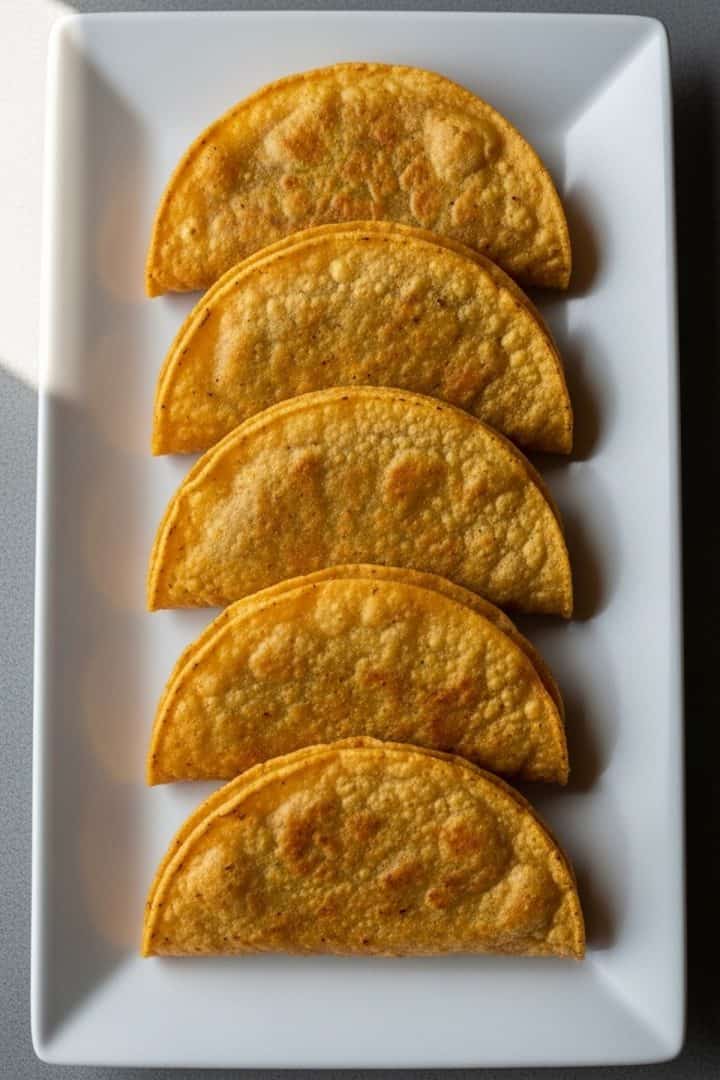 Tacos Envenenados con Bistec top view close up no salsa no vegetables