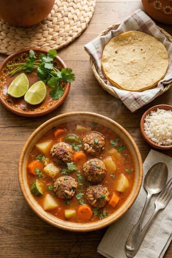 Caldo de Albóndigas