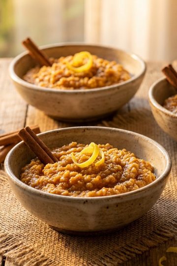 Dulce de Leche Cortada in a brown bowl