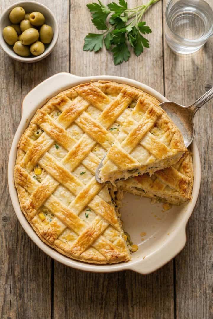 Empadão de Frango 9 Empadão de frango is a Brazilian chicken pot pie