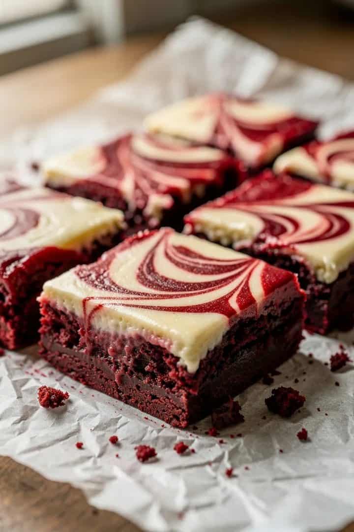 Red Velvet Cheesecake Brownies 6 Red velvet cheesecake brownies