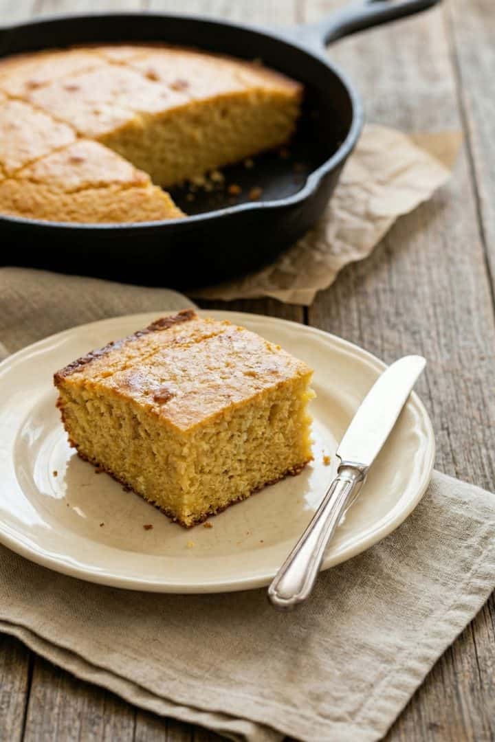 Cornbread without Buttermilk side  view