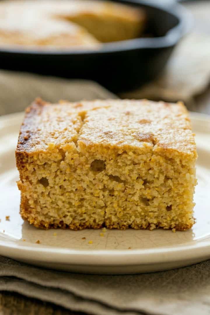 Cornbread without Buttermilk profile shot