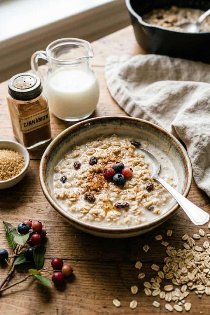 Milky Oatmeal 45 angle shot