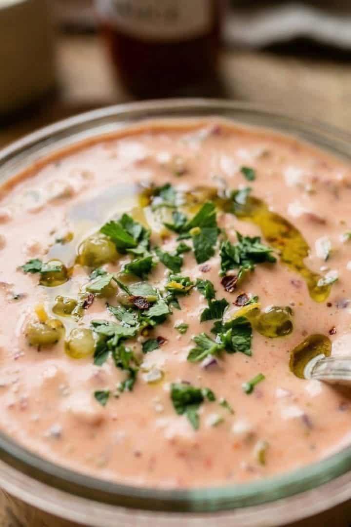 Homemade Russian Dressing 11 Homemade Russian Dressing macro close out