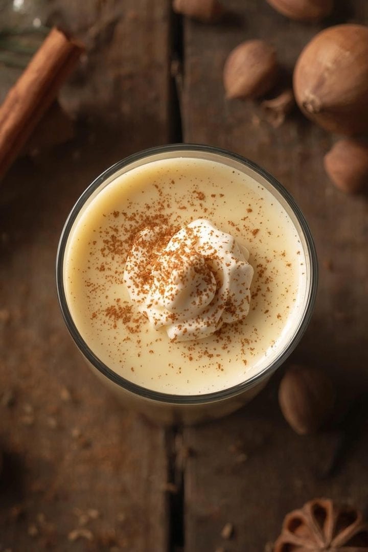 Eggnog drinks